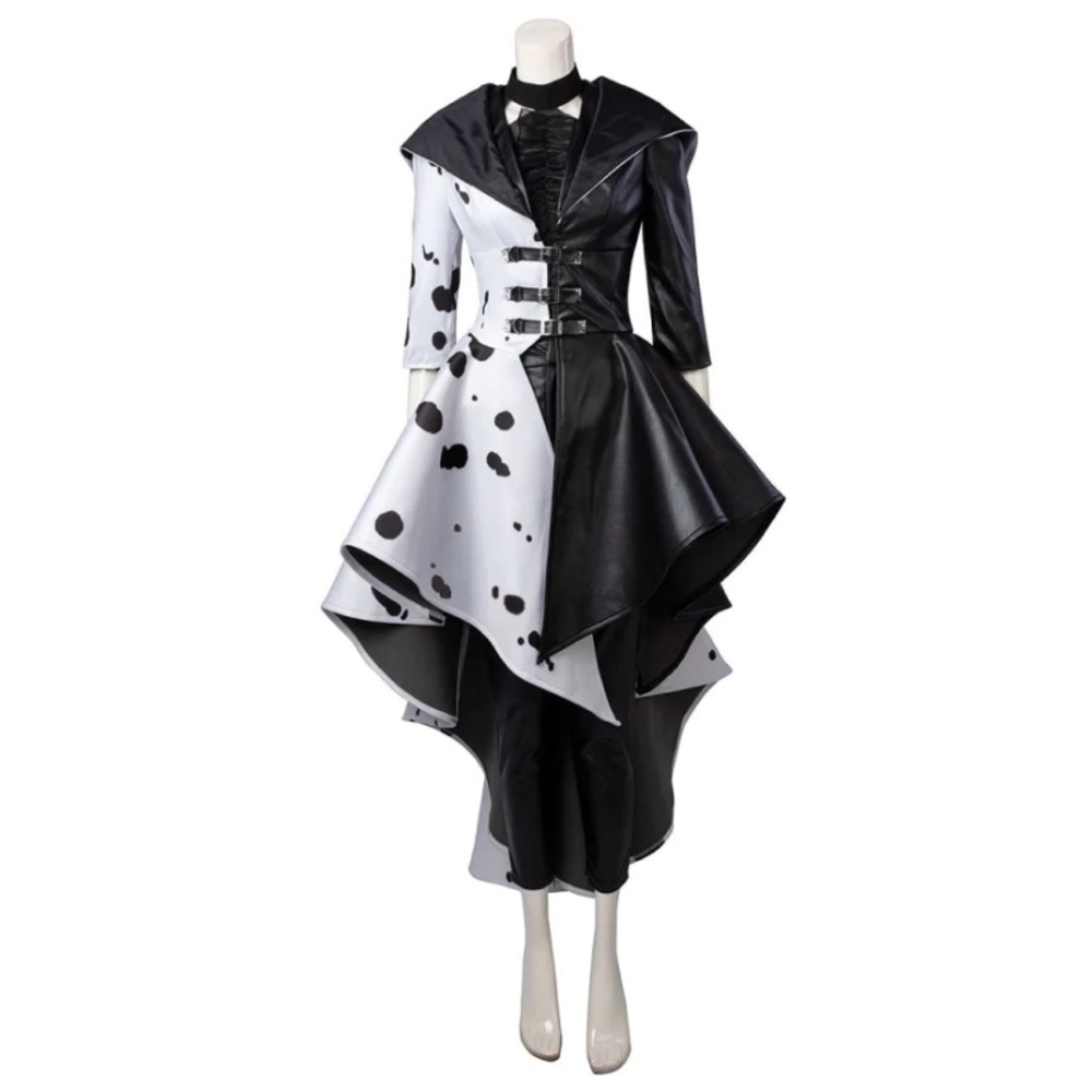 NWT 2021 Movie Cruella Estella Cruella de Vil Cosplay Costume